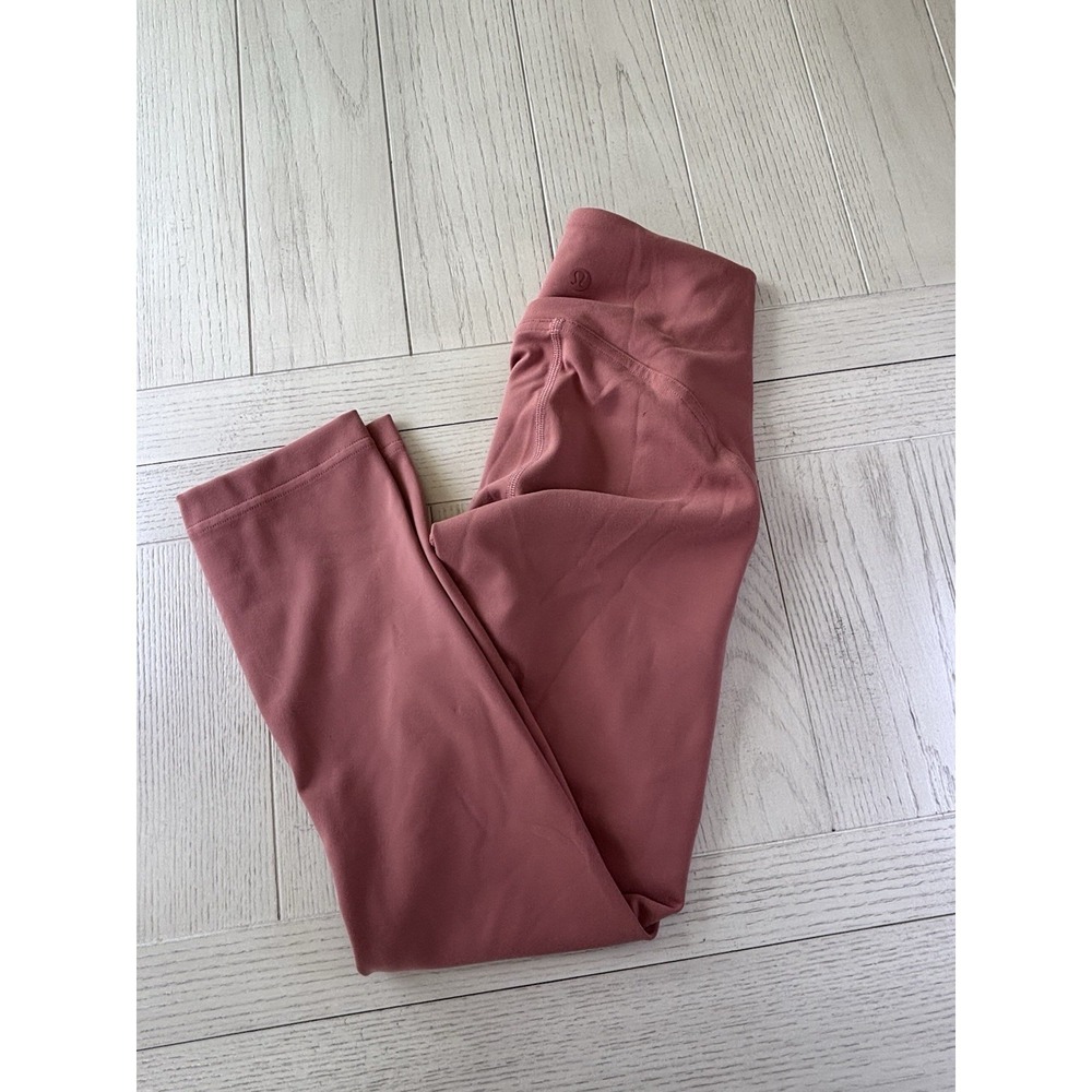 Lululemon Women's Pink High Rise Leggings Size 0 Yoga Pants GUC
